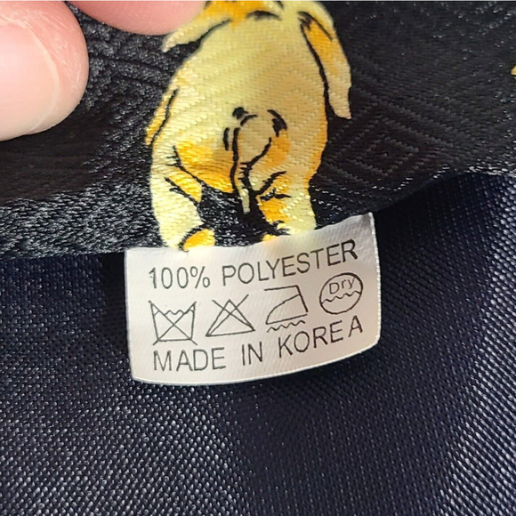 ELEPHANTS All Over Tie Yellow & Black GOP Election Wear - Picture 3 of 3